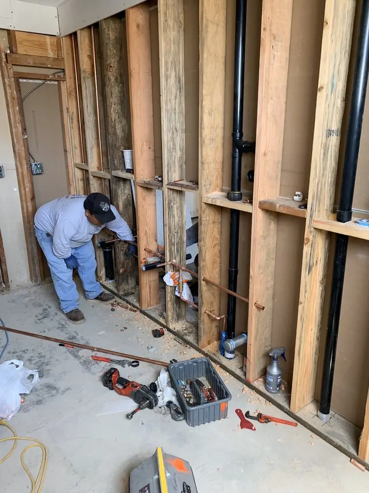 Commercial rough-in plumbing for Water Heater Replacement in Northpark